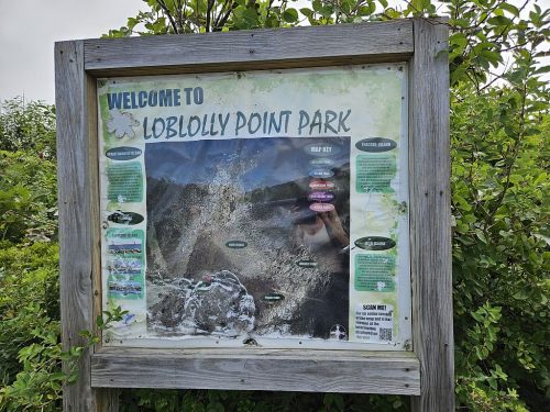 שלט כניסה Loblolly Point Park בקייפ אן
